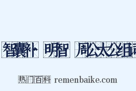 智囊补·明智·周公太公组词是什么意思的图片